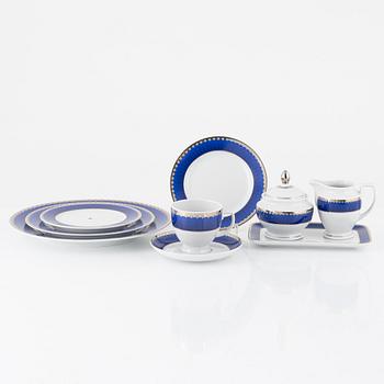 Sigvard Bernadotte, a 30-piece coffee service, 'Millenium/Marianne", Christineholm, Fyklöver.