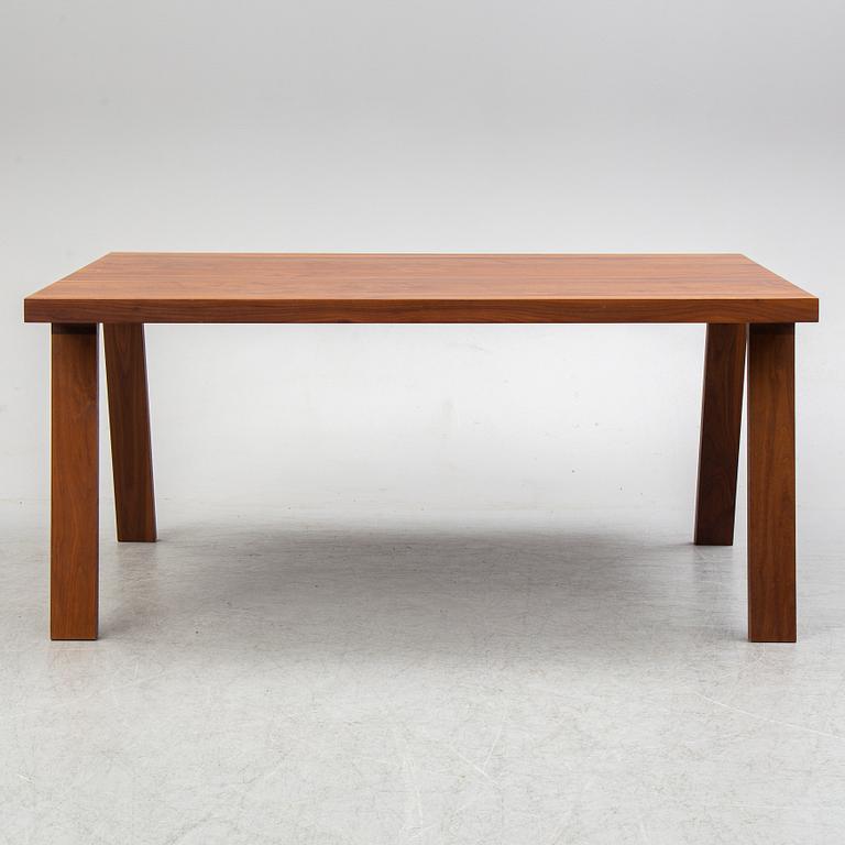 GIJS PAPAVOINE, A walnut 'Doble' dining table from Montis, The Netherlands, 2014.