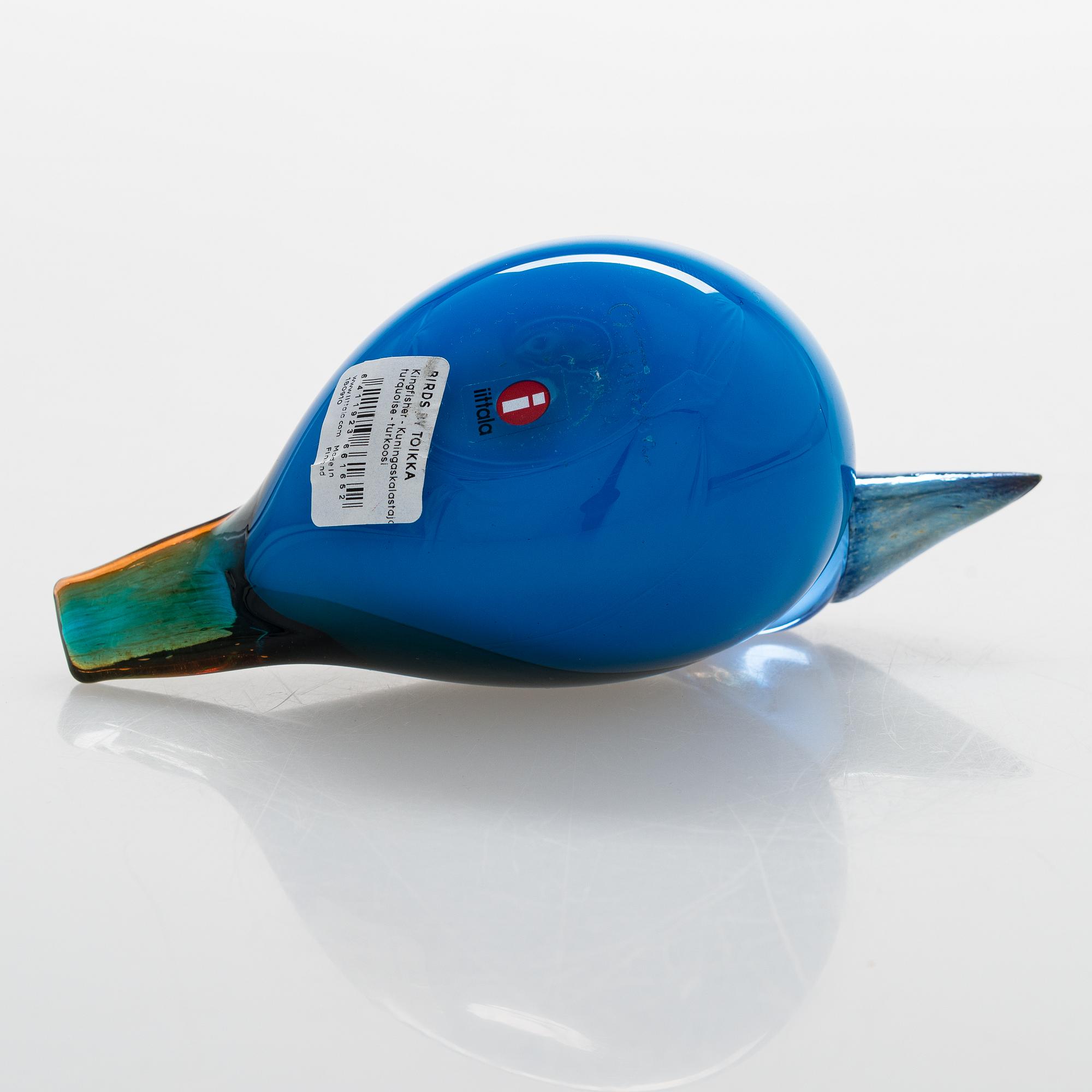 Oiva Toikka, a glass bird signed O. Toikka Iittala.