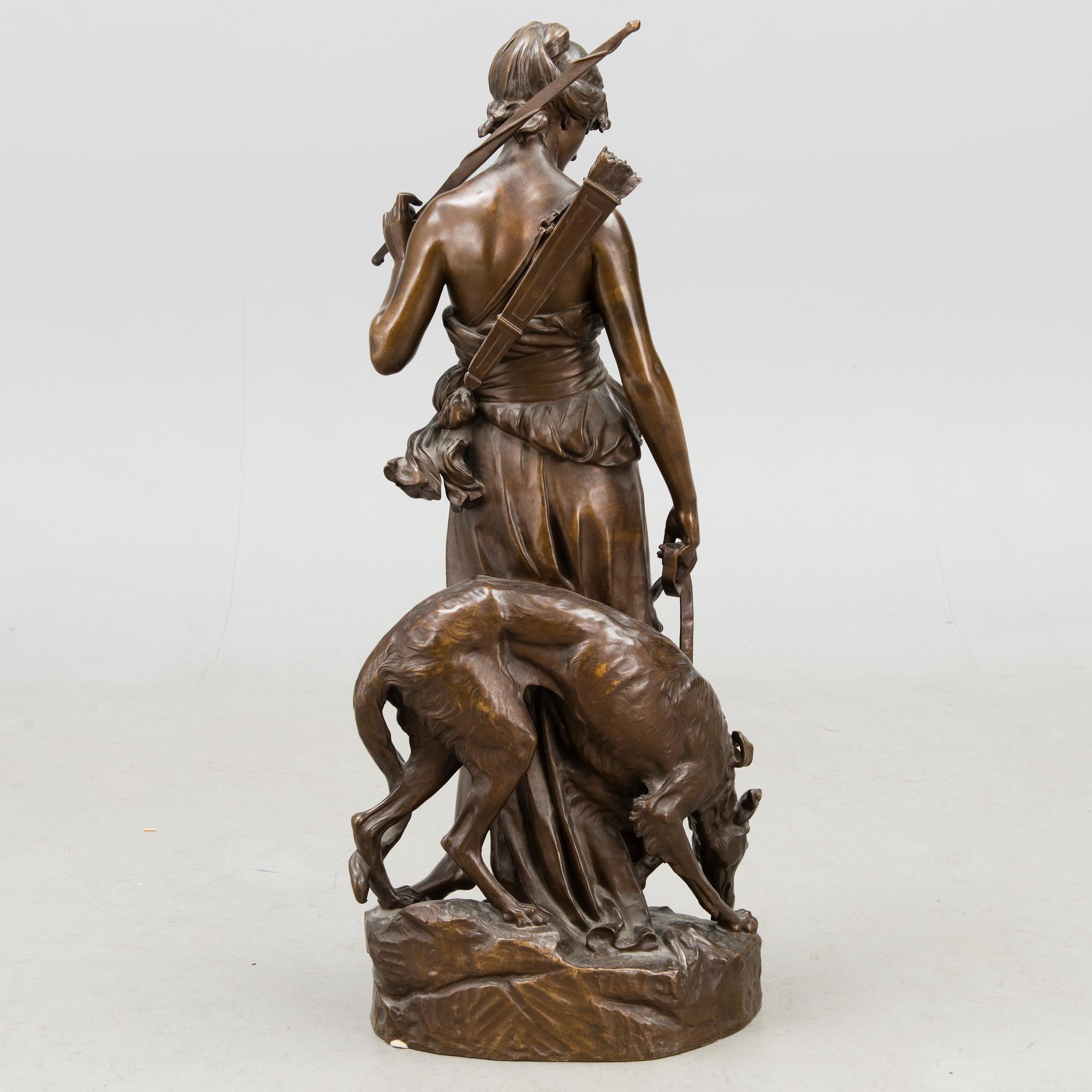 EUGÈNE ANTOINE AIZELIN, bronze, signed.