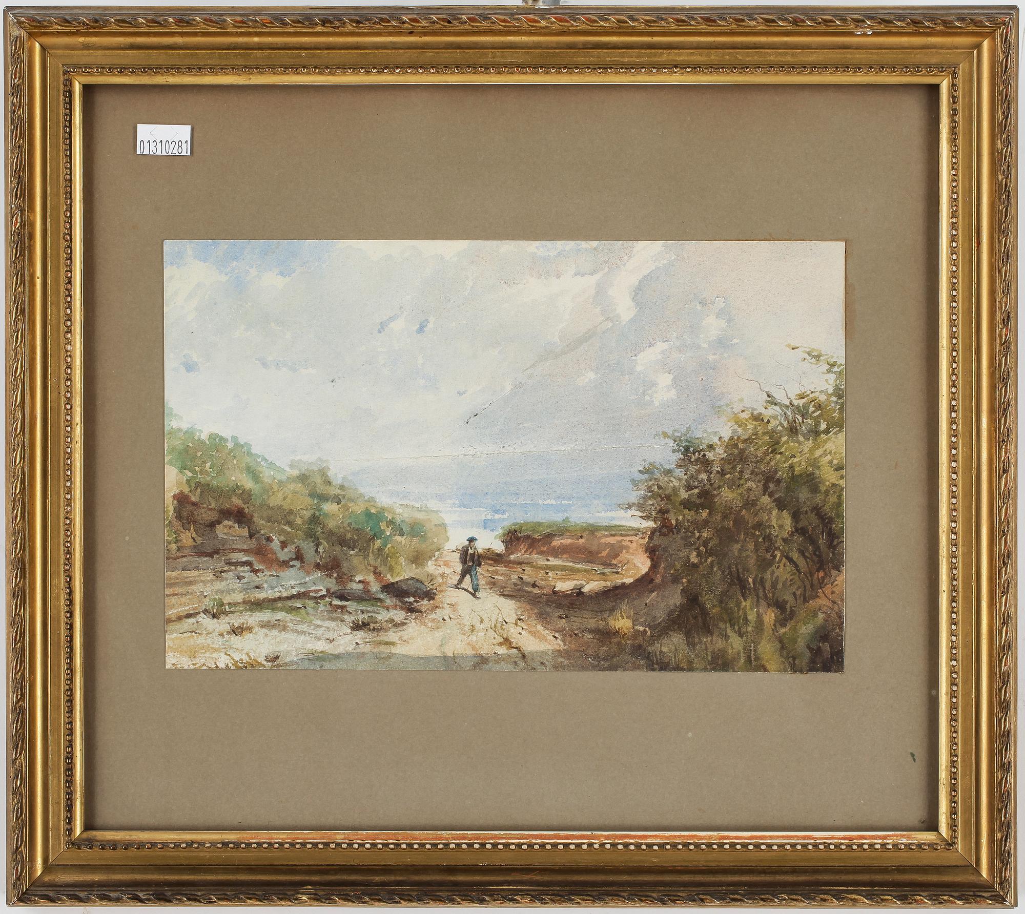 HECTOR ALLEMAND, 2st, akvarell tillskriven samt etsning signerad i plåten.