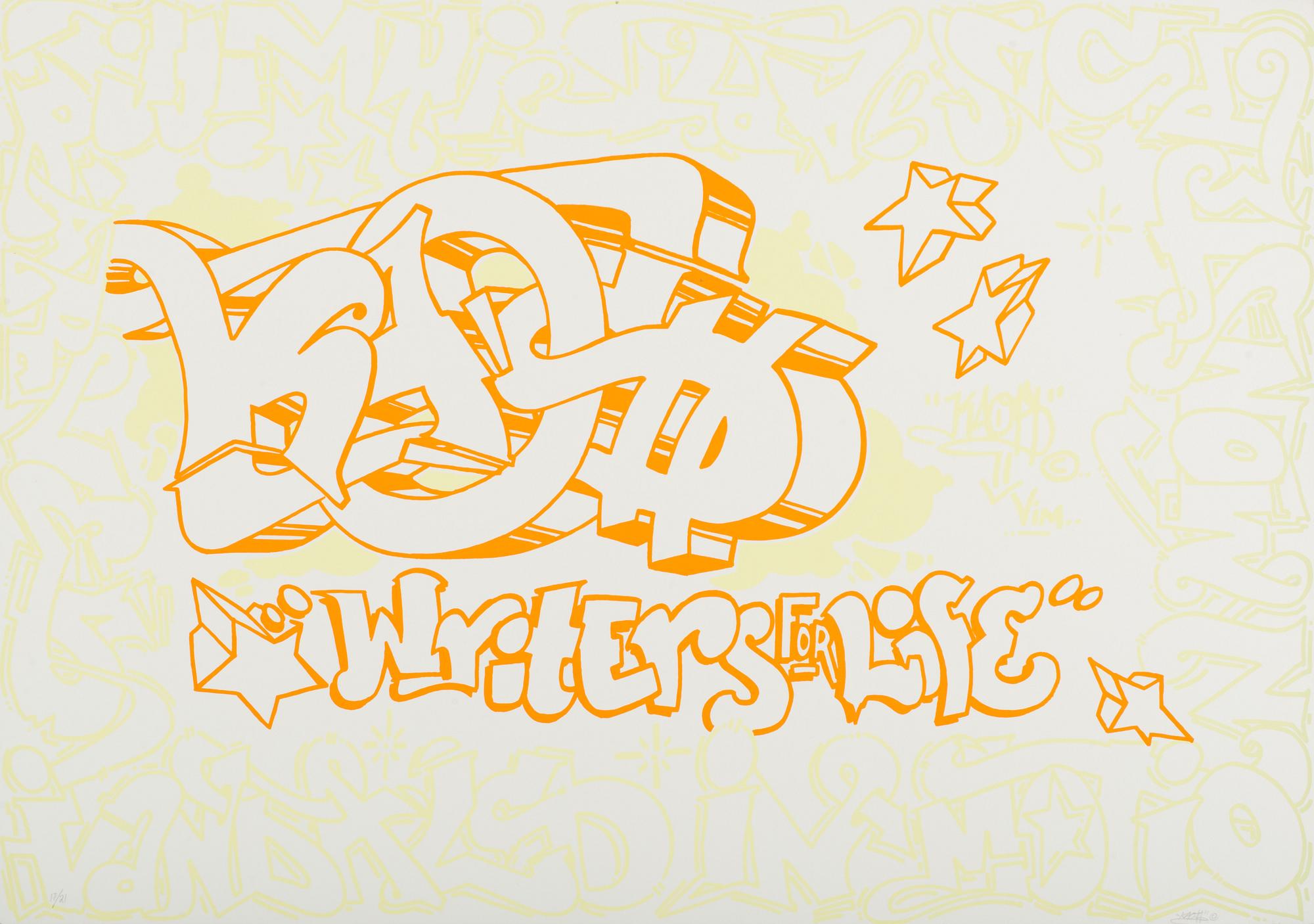 AKAY, BATES, REASON, BLIND and ceveral other scandinavian graffiti legends, eight screen prints, signed and dated -97.