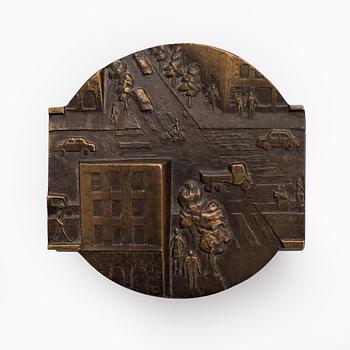 Kauko Räsänen, A bronze medal, “Rautakirja 1910”, signed Kauko Räsänen, 1985.