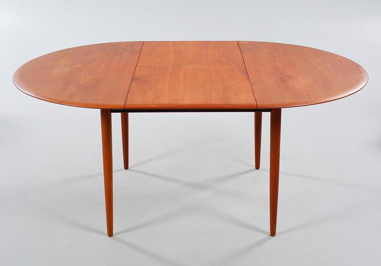 Four chairs and a table, Mogens Kold, 1950/60s.