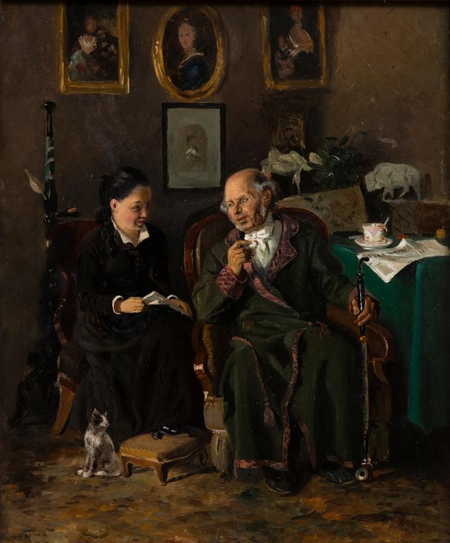 VLADIMIR EGOROVICH MAKOWSKY, FLICKA MED FARFAR.