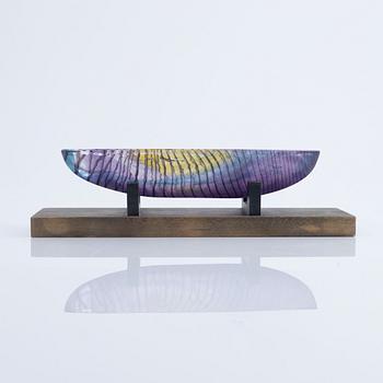 Bertil Vallien, boat, glass, Kosta Boda.