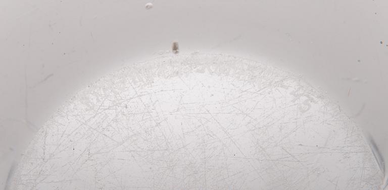 A glass vase signed G. Hongell Karhula -45.