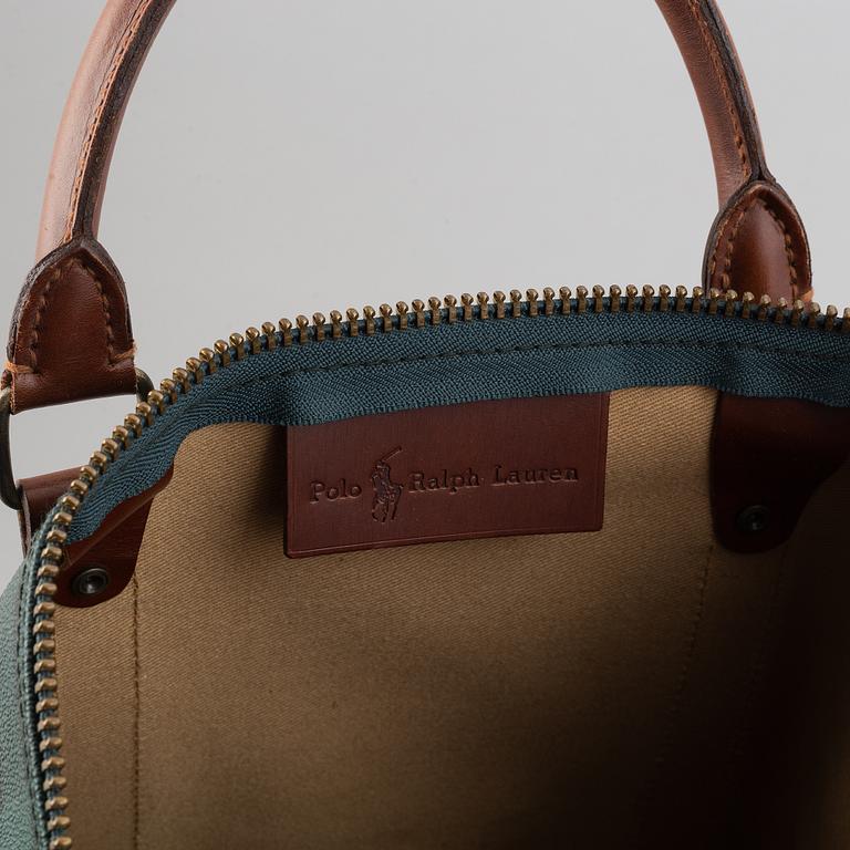 Ralph Lauren, a canvas weekend bag.