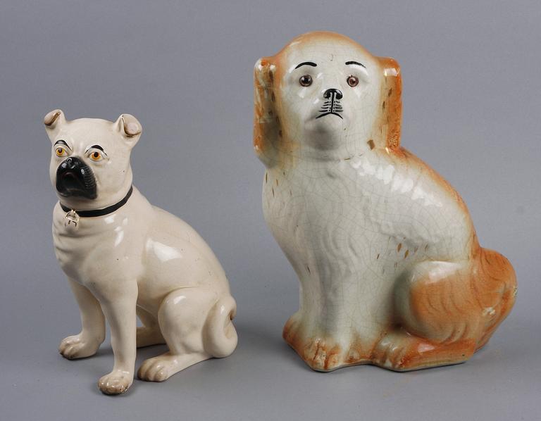 FIGURINER, 2st, keramik, England, 1800/1900-tal.