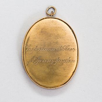 Jacob Axel Gillberg, Miniature. Signed and dated 1818.