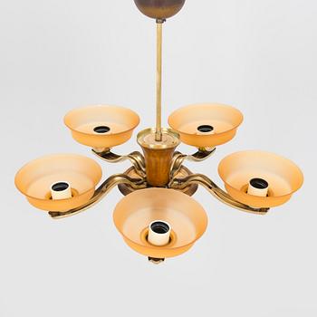 Paavo Tynell, taklampa modell 1256/5, Taito, 1930-tal.