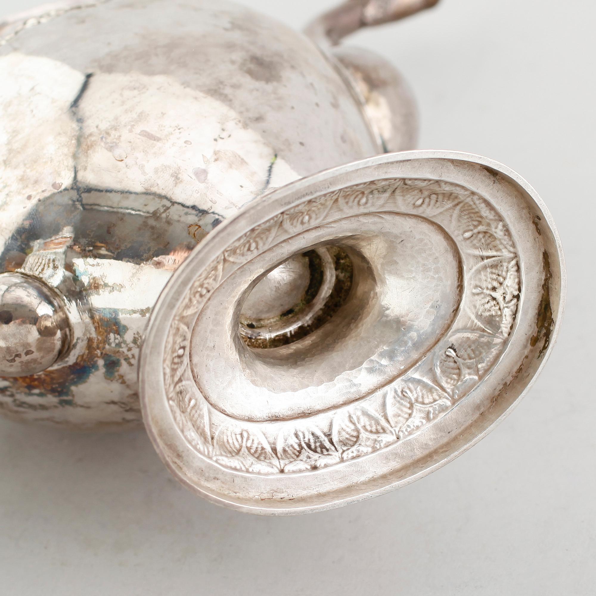 KAFFEANNA, silver, Magnus Fryberg, Jönköping 1833. Total vikt ca 820 g.