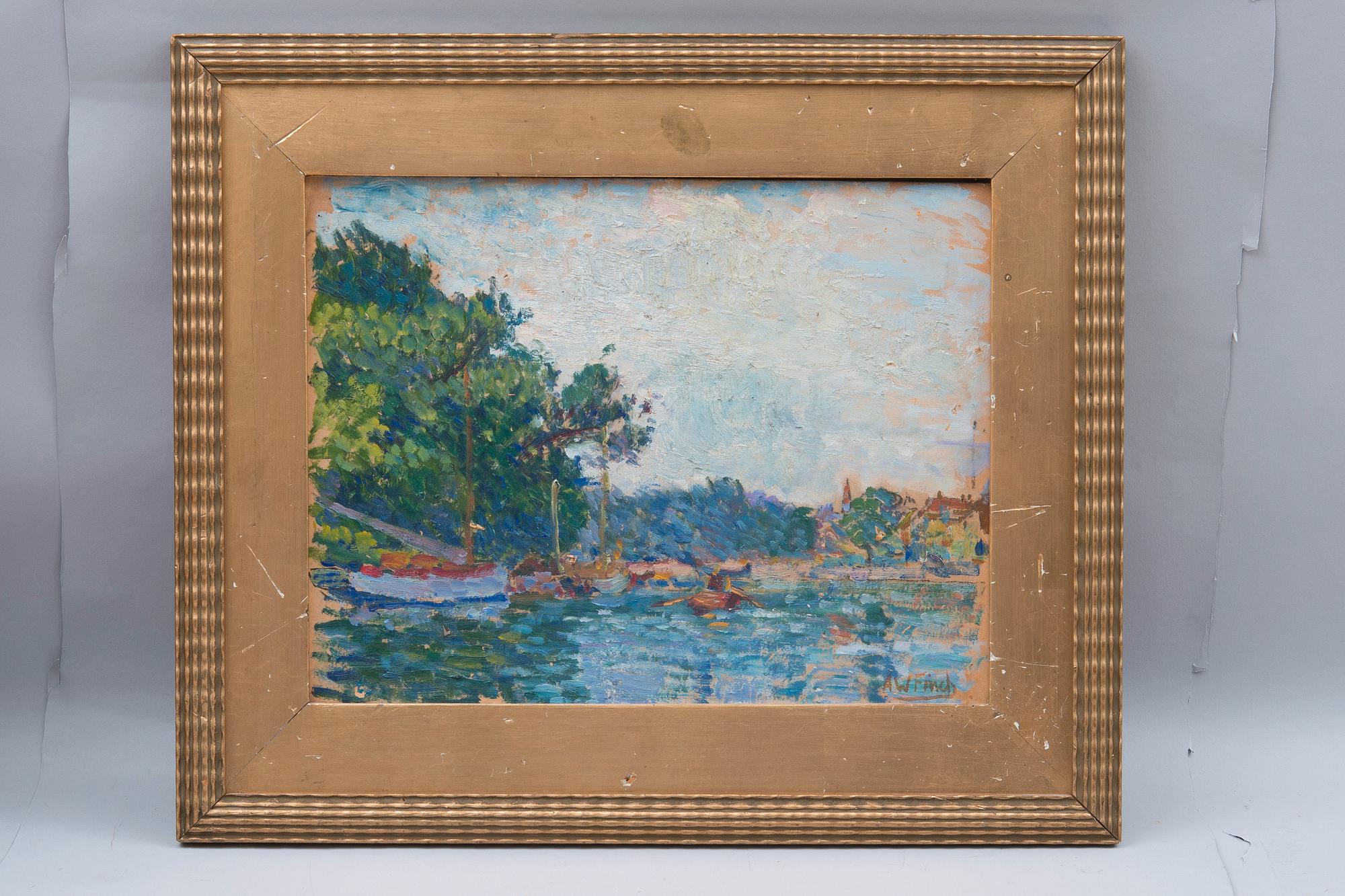 Alfred William Finch, "THAMES VID TWICKENHAM, 1909".