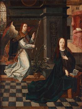 574. Barend van Orley Circle of, The Annunciation.