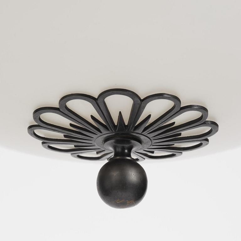 Erik Tidstrand, a rare Swedish Grace ceiling lamp model 25895, Nordiska Kompaniet, Sweden, 1920s.