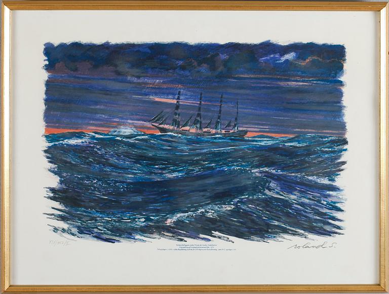 ROLAND SVENSSON, färglitografi, signerad, numrerad 431/450/II.