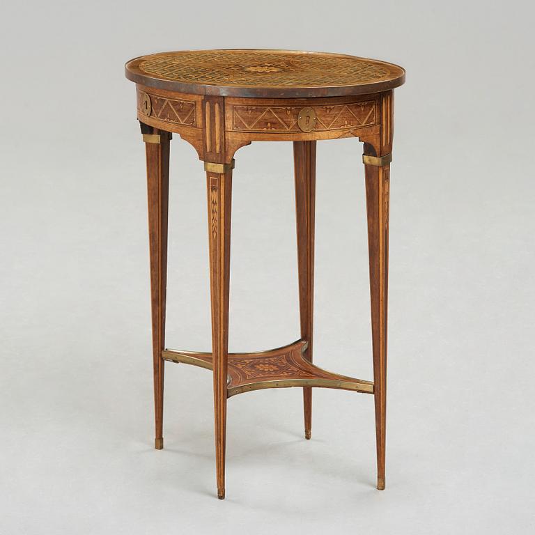 A Gustavian table by Anders Lundelius 1783.