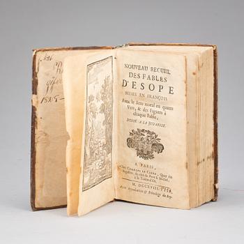 BOK,Nouveau recueil des fables d'Esope mises en françois..." Paris, 1718.