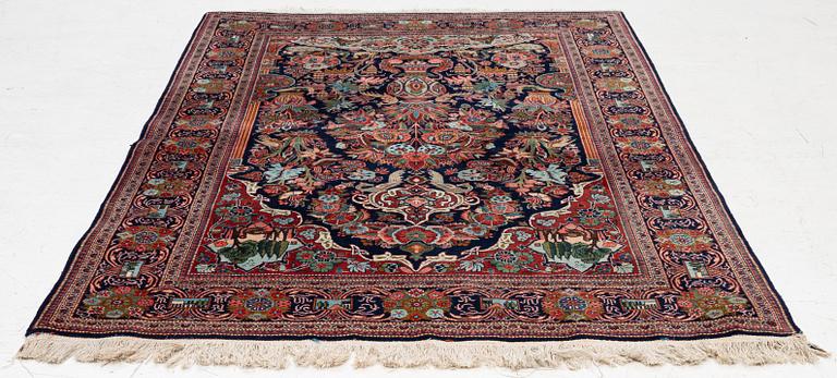 Keshan rug, approx. 130 x 200 cm.