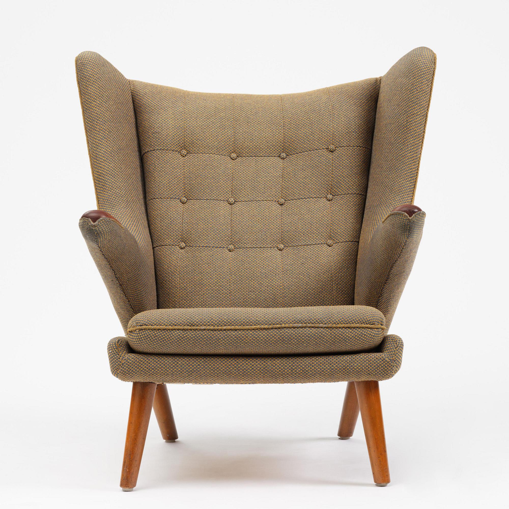 Hans J. Wegner, fåtölj, "Bamse", AP-stolen, Danmark, 1950-60-tal.