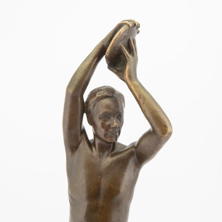 Evert Yli-Porila, a singed and dated 1933 bronze culpture.