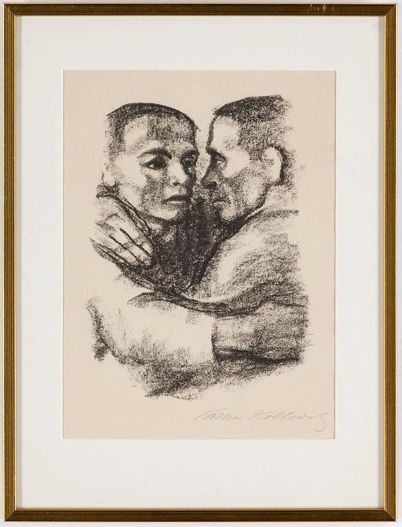 KÄTHE KOLLWITZ, litografi, signerad.