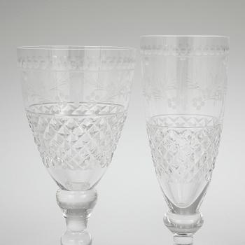 GLASSERVIS, 85 delar, "Elvira Madigan", Kosta.