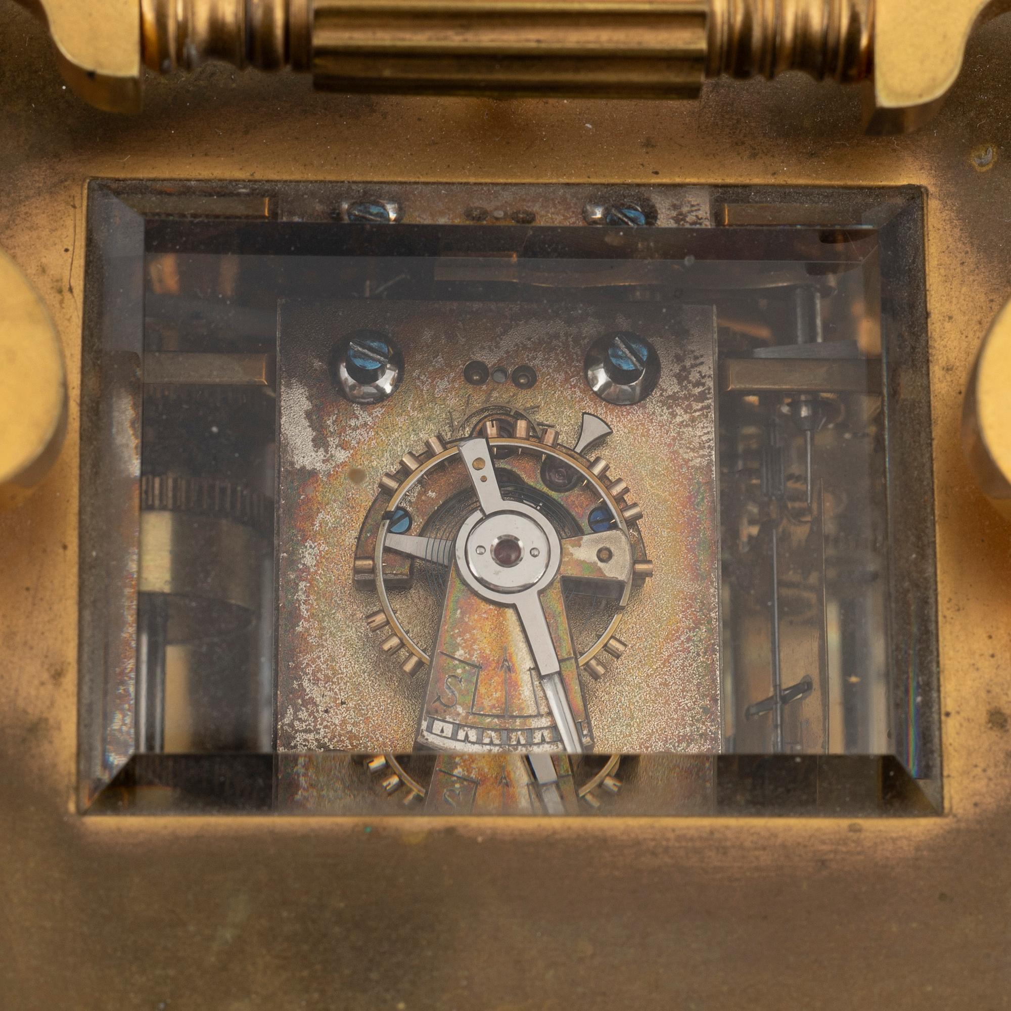 A French carriage clock, early 20th Century.