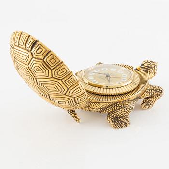 Gübelin, table clock, approx. 12 x 8 x 3 cm.