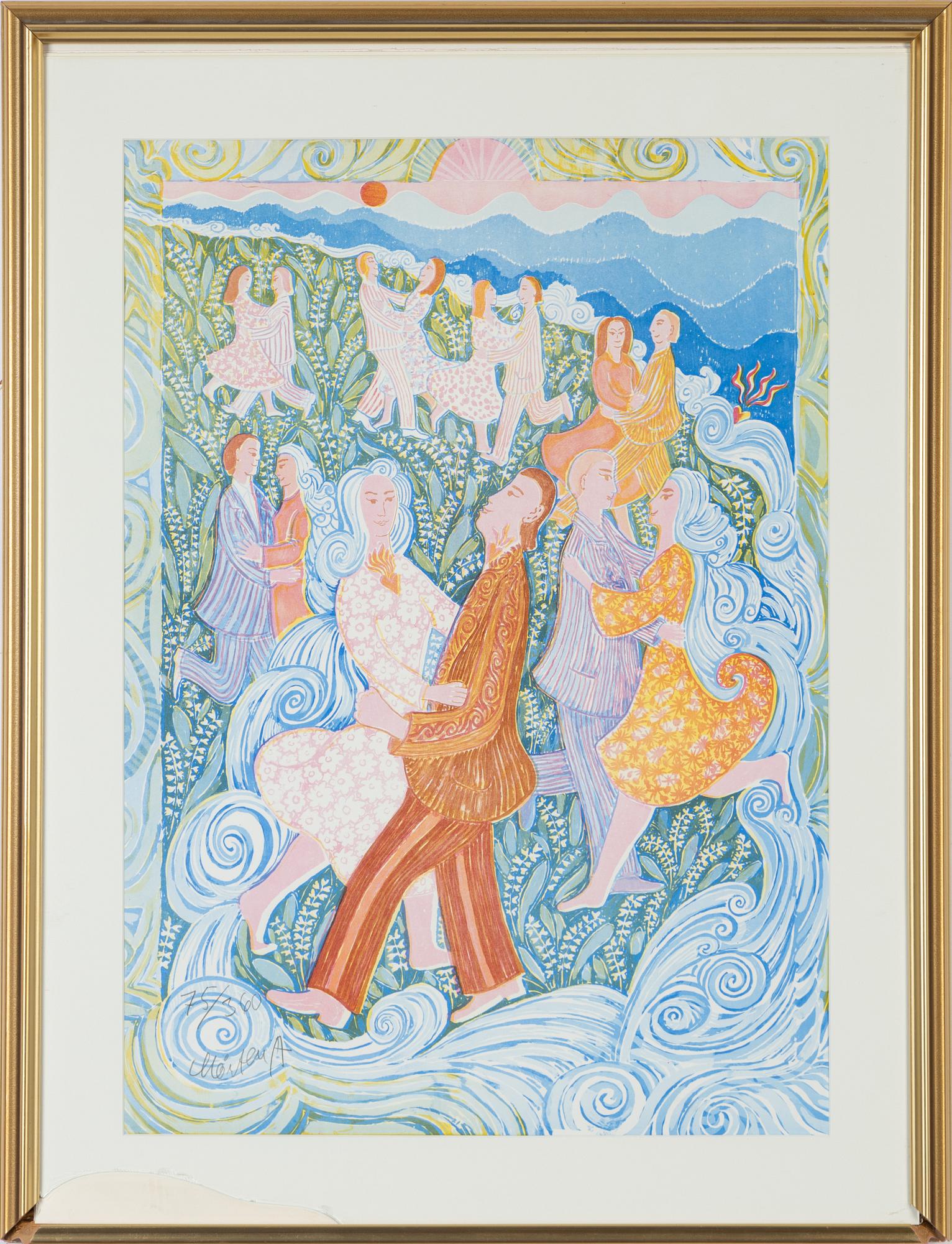 Mårten Andersson, lithograph in colours, 1990. signed 75/360.