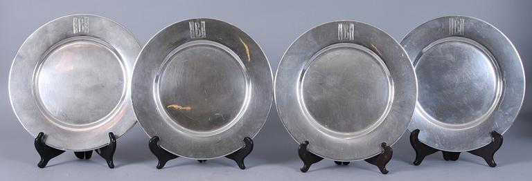 KUVERTTALLRIKAR, 12 st, silver, Jal, 1970-tal. Vikt 6734 gram.