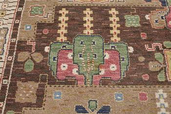 Märta Måås-Fjetterström, MATTA, "Örtagården", flossa, ca 330,5 x 233,5 cm, signerad AB MMF.
