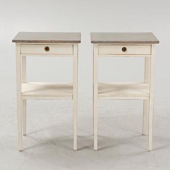 A pair of bedside tables, first half of the 20th century.