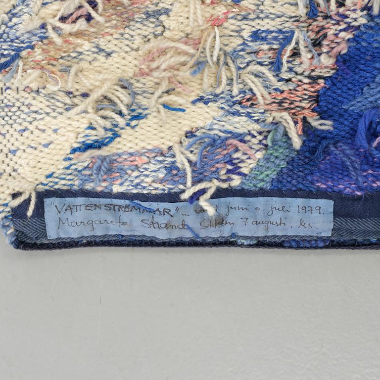 VÄGGTEXTIL, Margareta Strand, 1979. "Vattenströmmar".