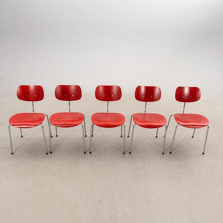 Egon Eiermann, chairs 5 pcs "SE 68", Wilde & Spieth 21st century.