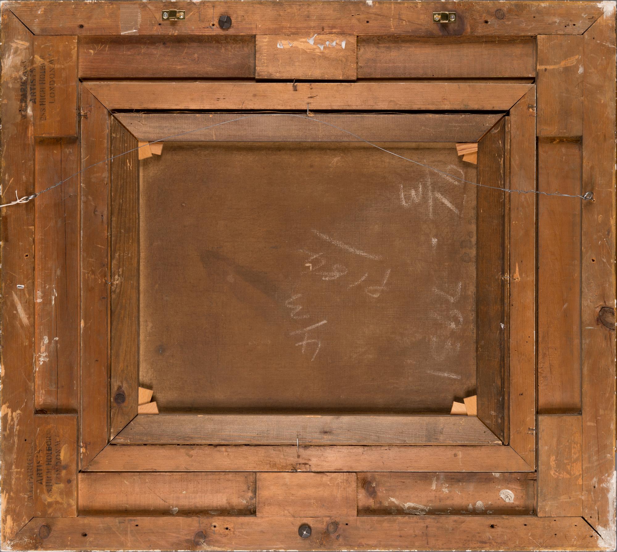 William Calcott Knell, oil on canvas, indistinct signature.