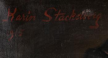 KARIN STACKELBERG - LAGERBERG, olja på duk. Signerad och daterad 1915.