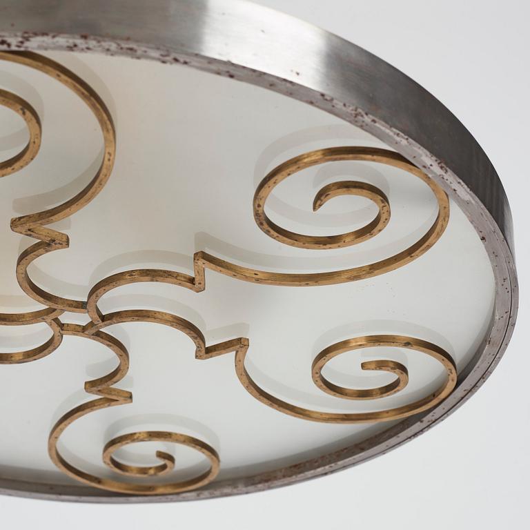 Lars Holmström, a Swedish Grace ceiling light, Arvika, Sweden 1920-30s.