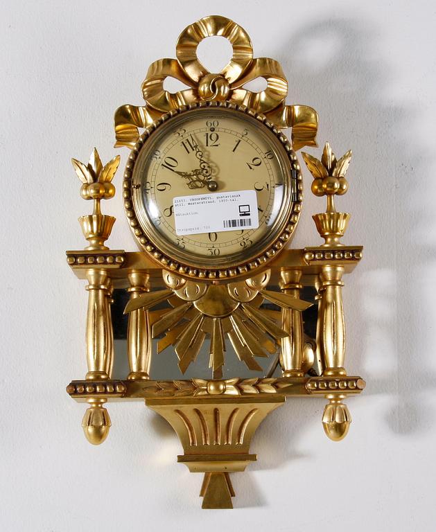 VÄGGPENDYL, gustaviansk stil, Westerstrand, 1900-tal.