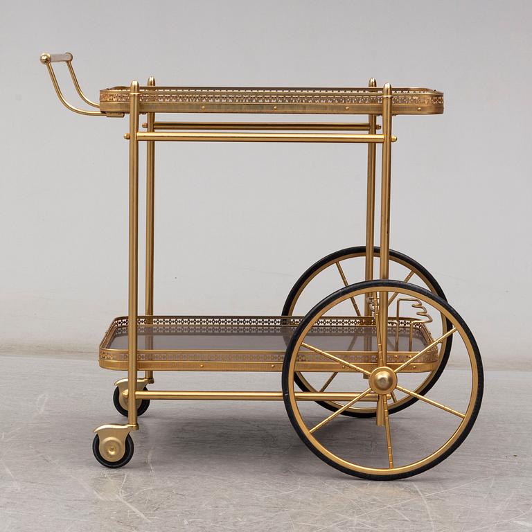 A late 20th Century serving trolley.