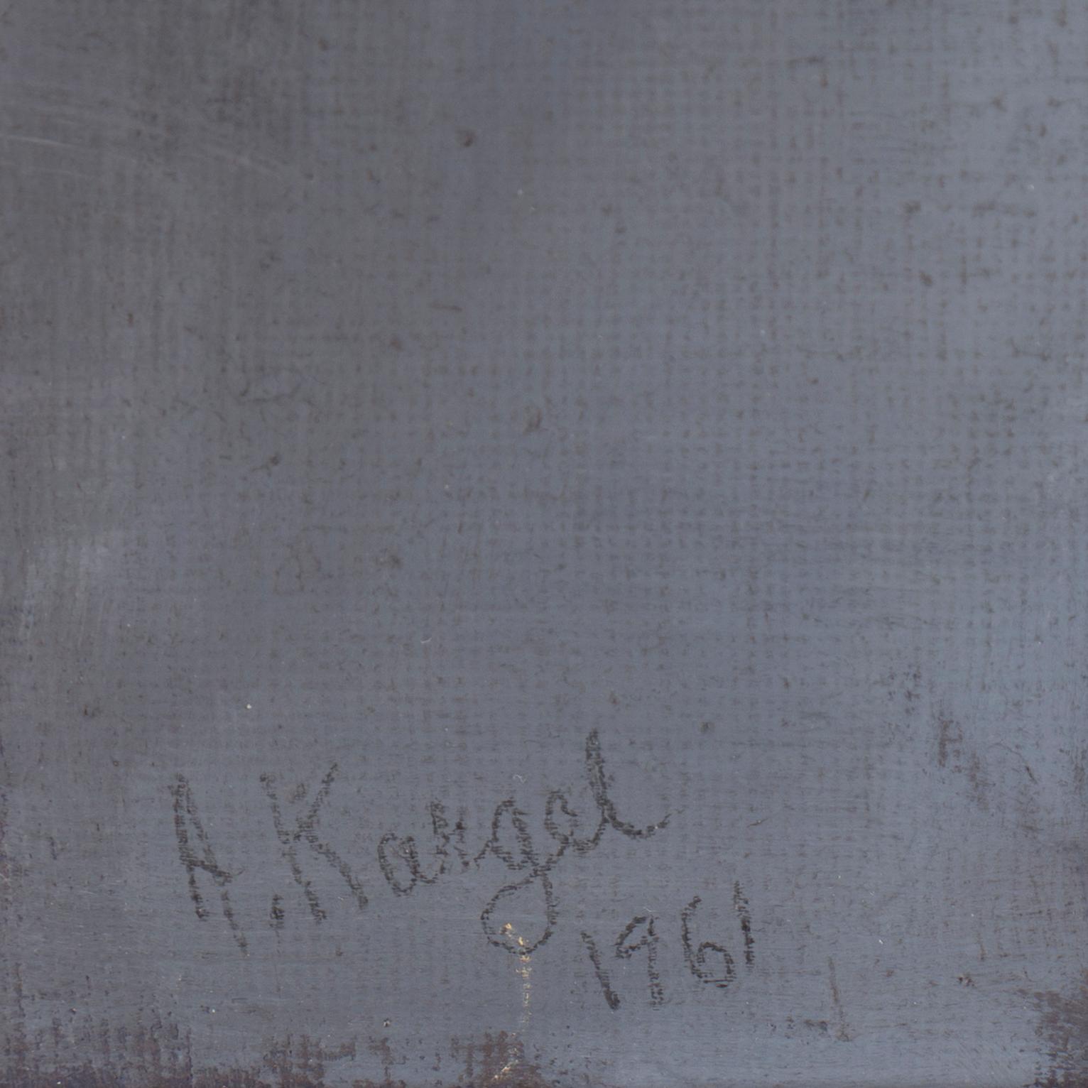 AXEL KARGEL, oil on canvas on board, signed A. kargel and dated 1961.