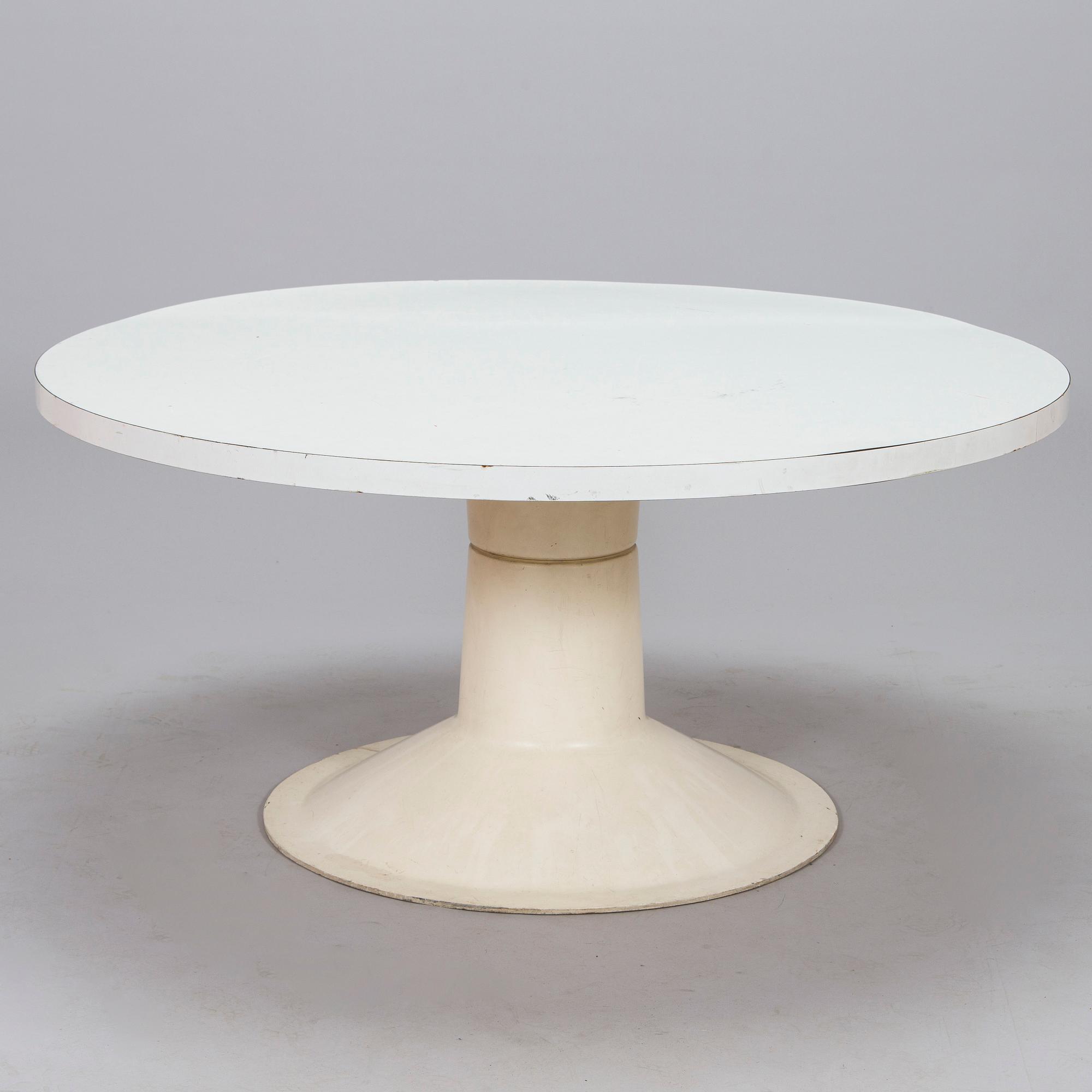 Yrjö Kukkapuro, pöytä "Saturnus" ja tuoleja, 4 kpl, "Junior", Haimi, 1960-luku.