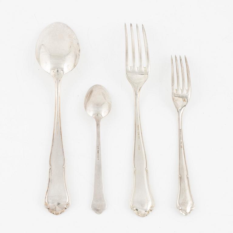 A Swedish silver cutlery set, 113 pieces, marks of  GAB, Stockholm 1950s.