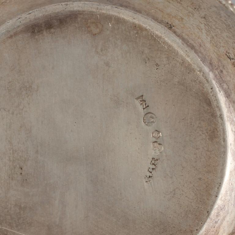 PARTI SILVER, 7 delar, Sverige samt Finland, 1800-talets slut samt 1900-talets första hälft. Total vikt 448 gram.