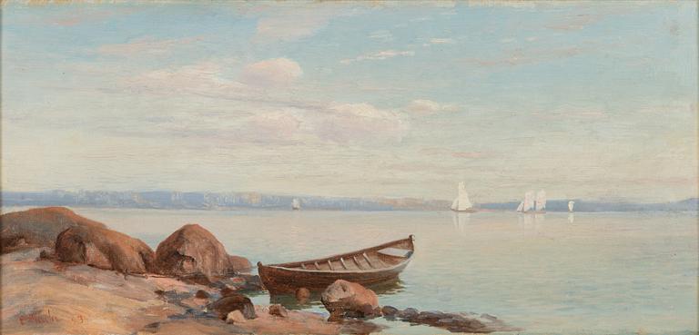 Eugen Taube, Shore view at noon.
