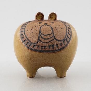 Lisa Larson, figurin, stengods, "Bulldog", ur serien "Stora zoo", Gustavsberg.