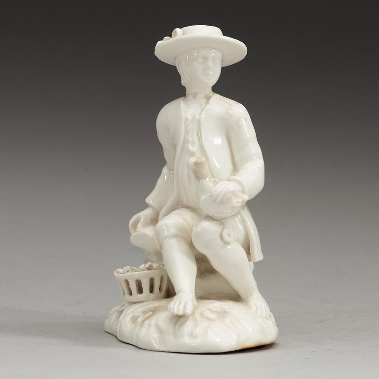 FIGURIN, mjukt porslin. Marieberg, 1700-tal. Stens period.