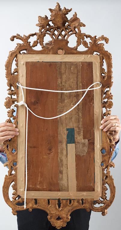 A pair of English mid 18th century mirrors.