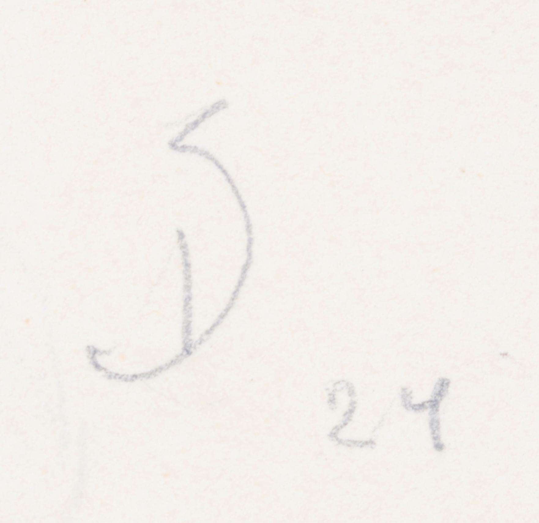 OKÄND KONSTNÄR, blandteknik på papper, sign o dat 24.