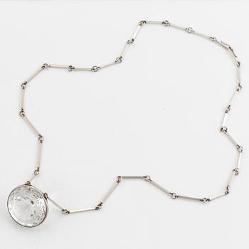 Wiwen Nilsson, a sterling and rock crystal necklace, Lund, Sweden 1965.